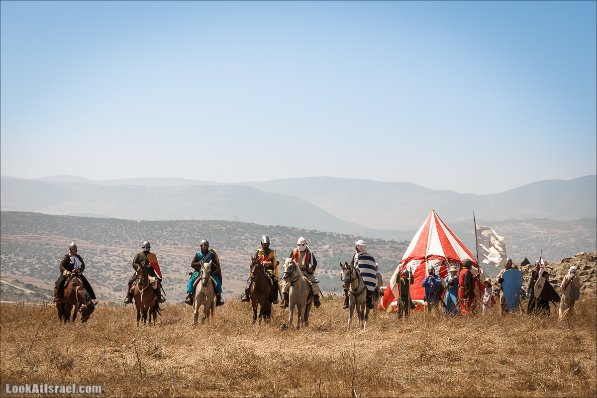 Реконструкция битвы при Карней Хиттин | Horns of Hattin battle reconstruction | LookAtIsrael.com - Фото путешествия по Израилю