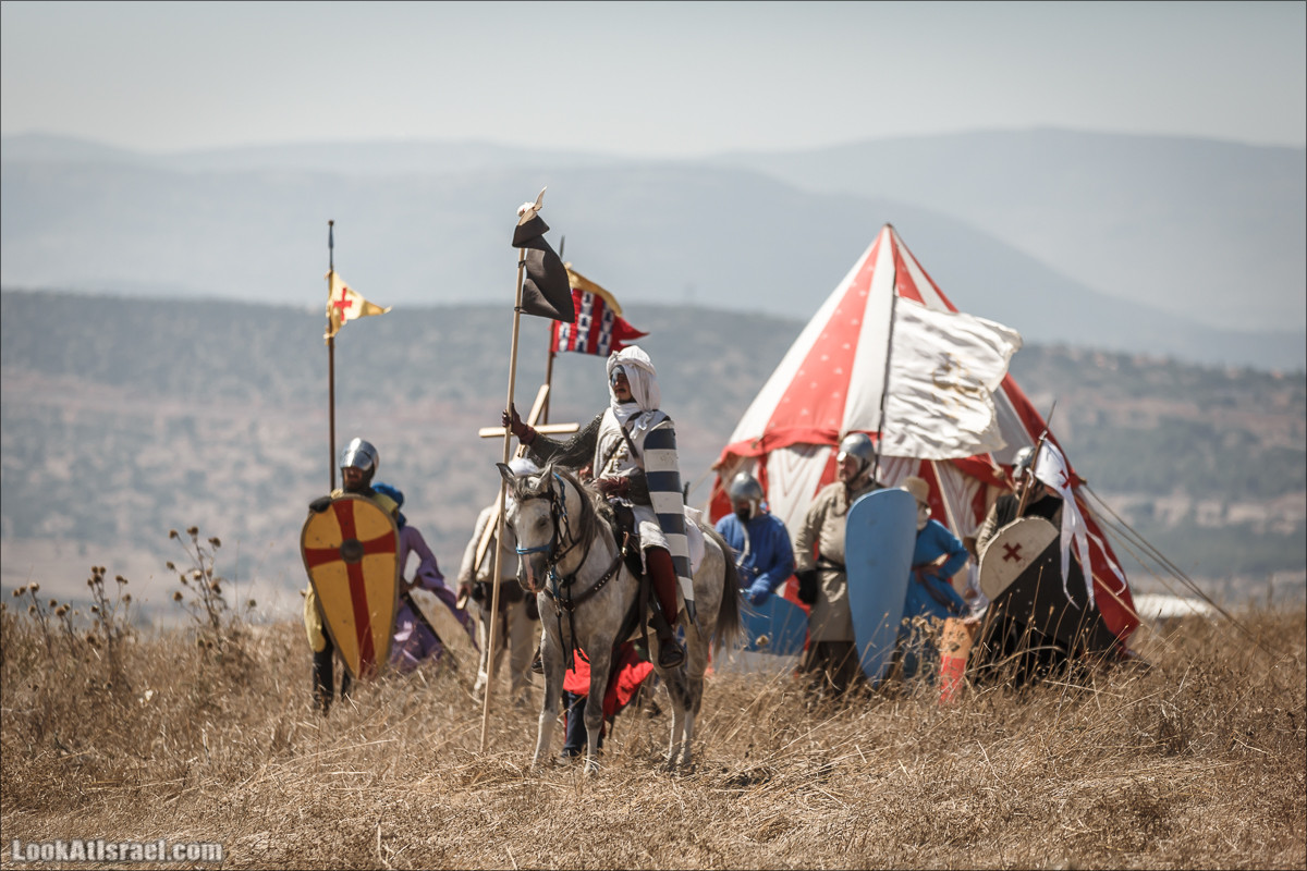 Реконструкция битвы при Карней Хиттин | Horns of Hattin battle reconstruction | LookAtIsrael.com - Фото путешествия по Израилю