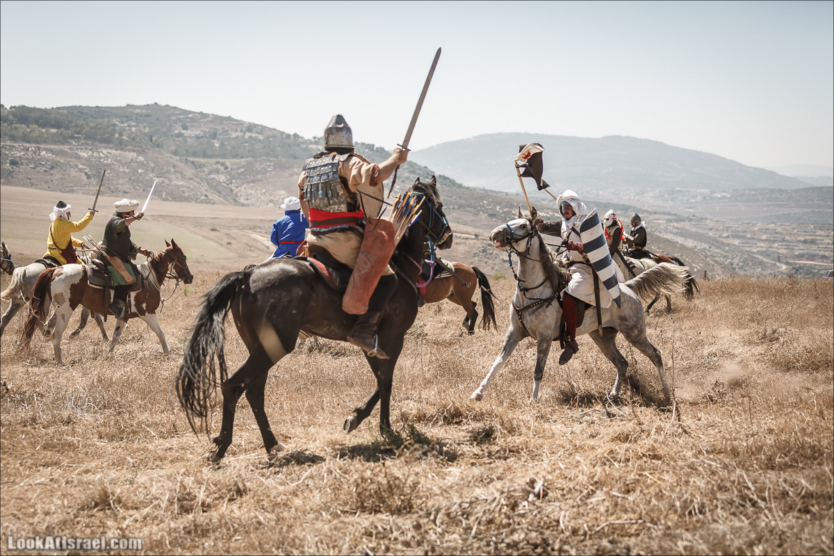 Реконструкция битвы при Карней Хиттин | Horns of Hattin battle reconstruction | LookAtIsrael.com - Фото путешествия по Израилю