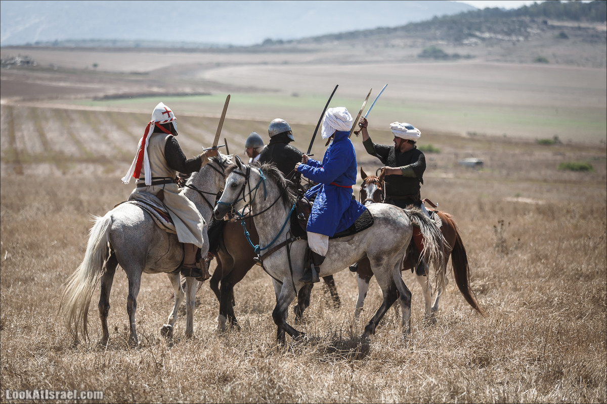 Реконструкция битвы при Карней Хиттин | Horns of Hattin battle reconstruction | LookAtIsrael.com - Фото путешествия по Израилю