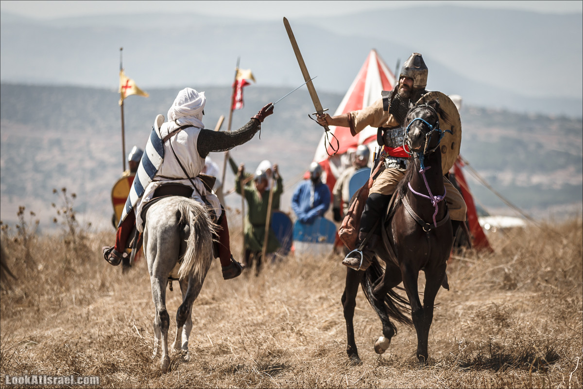 Реконструкция битвы при Карней Хиттин | Horns of Hattin battle reconstruction | LookAtIsrael.com - Фото путешествия по Израилю