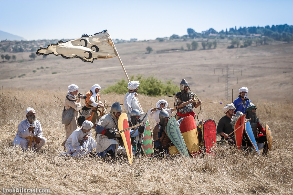 Реконструкция битвы при Карней Хиттин | Horns of Hattin battle reconstruction | LookAtIsrael.com - Фото путешествия по Израилю