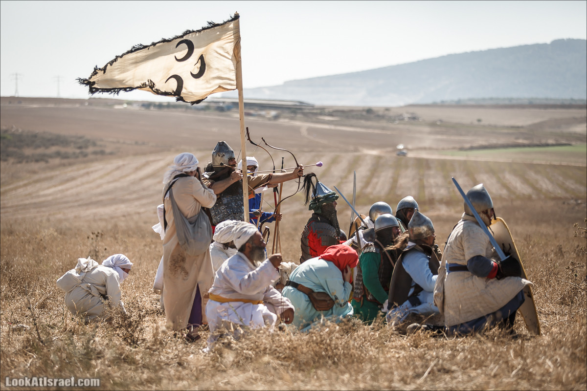 Реконструкция битвы при Карней Хиттин | Horns of Hattin battle reconstruction | LookAtIsrael.com - Фото путешествия по Израилю