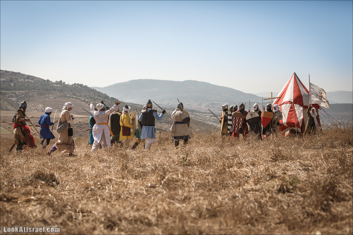 Реконструкция битвы при Карней Хиттин | Horns of Hattin battle reconstruction | LookAtIsrael.com - Фото путешествия по Израилю