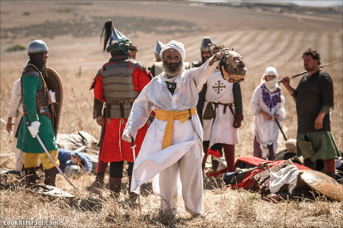 Реконструкция битвы при Карней Хиттин | Horns of Hattin battle reconstruction | LookAtIsrael.com - Фото путешествия по Израилю