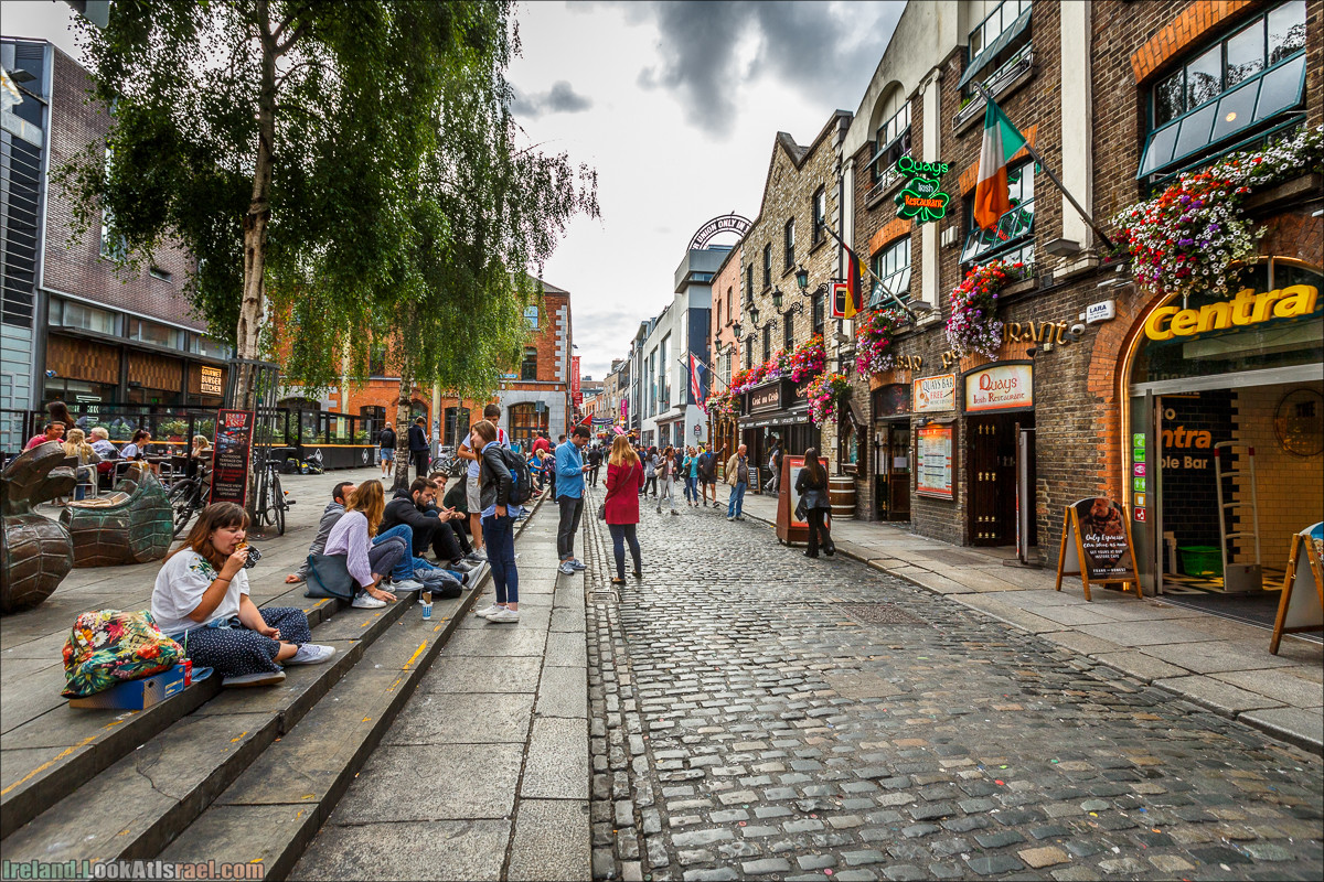 Дублин, Темпл бар, дублинская игла, церковь Патрика, дублинский замок, река Лиффи, Тринити колледж - LookAtIsrael.com путешествует по Ирландии