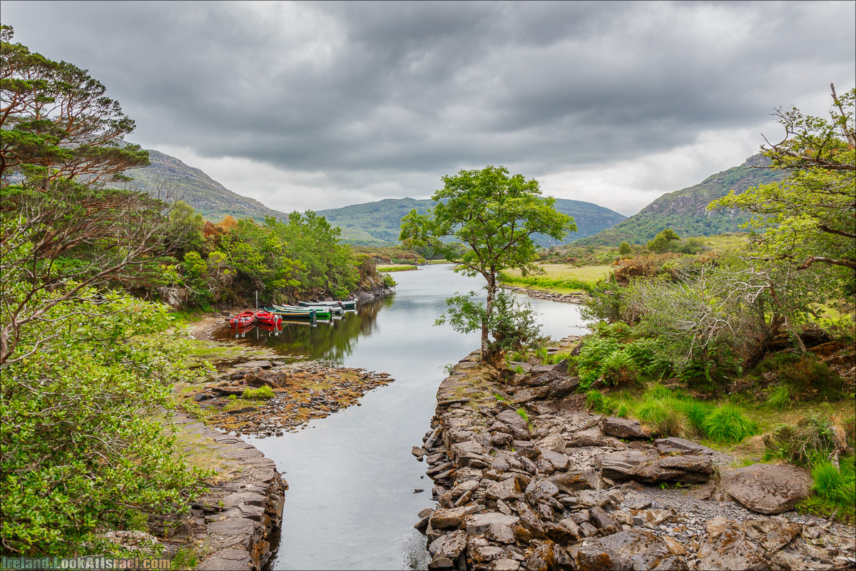 Кольцо Керри, Парк Килларни, Дом Макрос, водопад Торк, озёра | The Ring of Kerry, Killareny Park, Muckross House, Tork Waterfall, Meeting waters, Lough Leane, Mukcross lake, Upper lake | LookAtIsrael.com путешествует по Ирландии