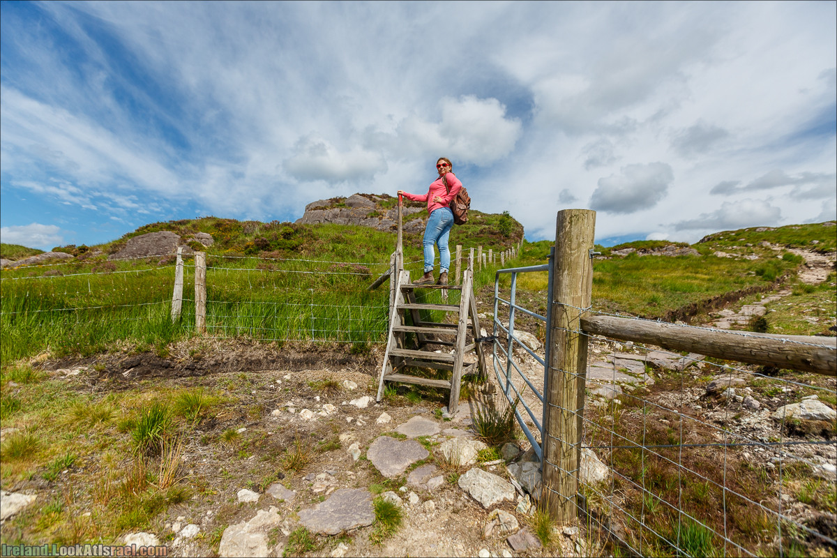 Кольцо Беара, каменное колцо Юраа и вододад парка Гленинчакин | The Ring of Beara, Uragh Stone Circle, Gleninchaquin Park & Waterfall | LookAtIsrael.com путешествует по Ирландии