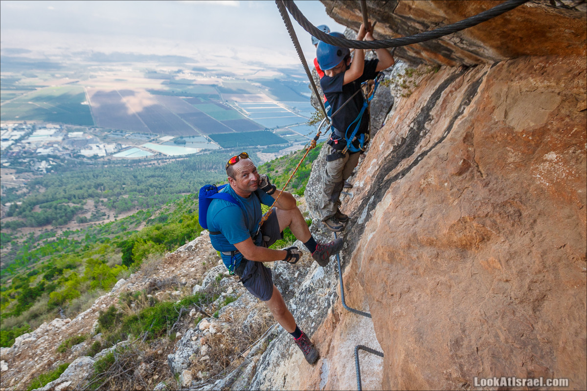 Виа Феррата на склонах гор Нафтали, Манара, Израиль | Via Ferrata in Israel | ויה פרטה ברמות נפתלי, מנרה, ישראל | LookAtIsrael.com - Фото путешествия по Израилю
