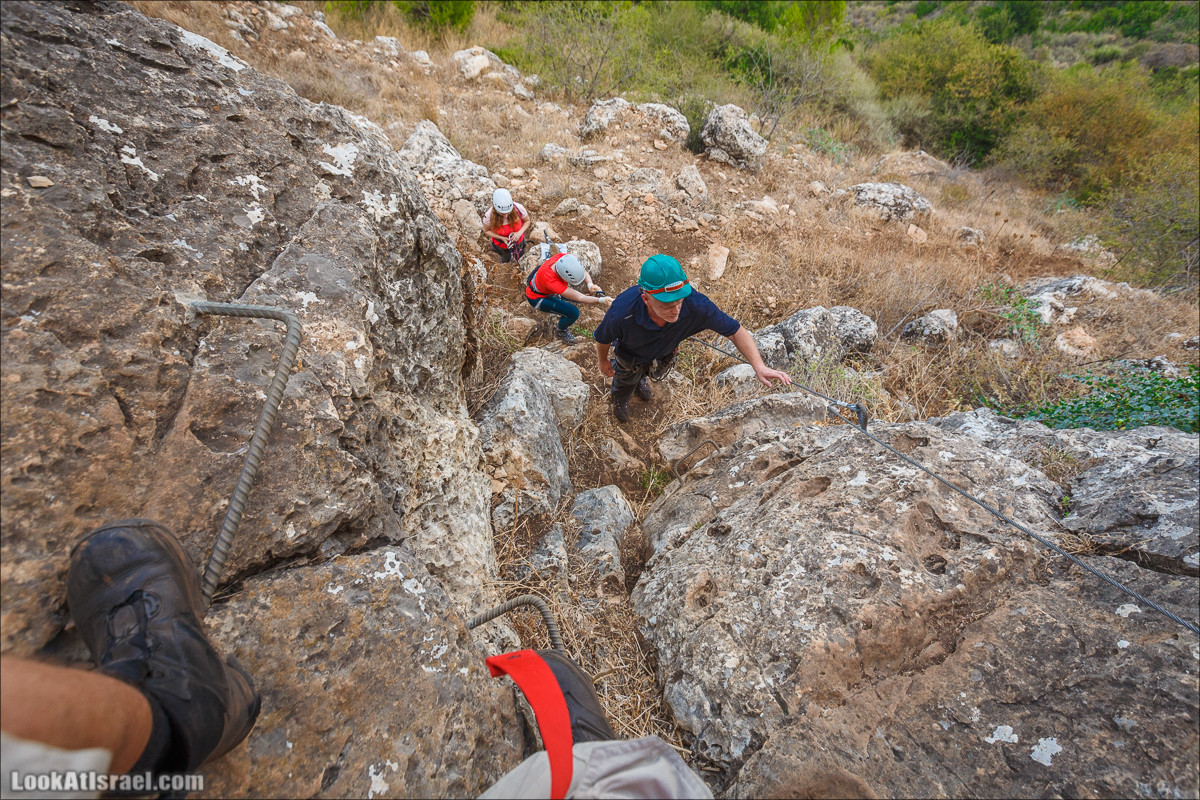 Виа Феррата на склонах гор Нафтали, Манара, Израиль | Via Ferrata in Israel | ויה פרטה ברמות נפתלי, מנרה, ישראל | LookAtIsrael.com - Фото путешествия по Израилю