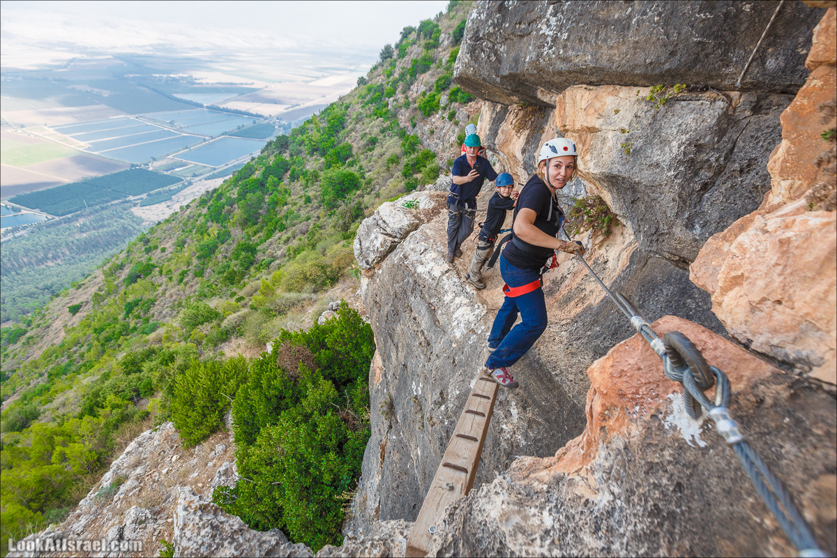 Виа Феррата на склонах гор Нафтали, Манара, Израиль | Via Ferrata in Israel | ויה פרטה ברמות נפתלי, מנרה, ישראל | LookAtIsrael.com - Фото путешествия по Израилю