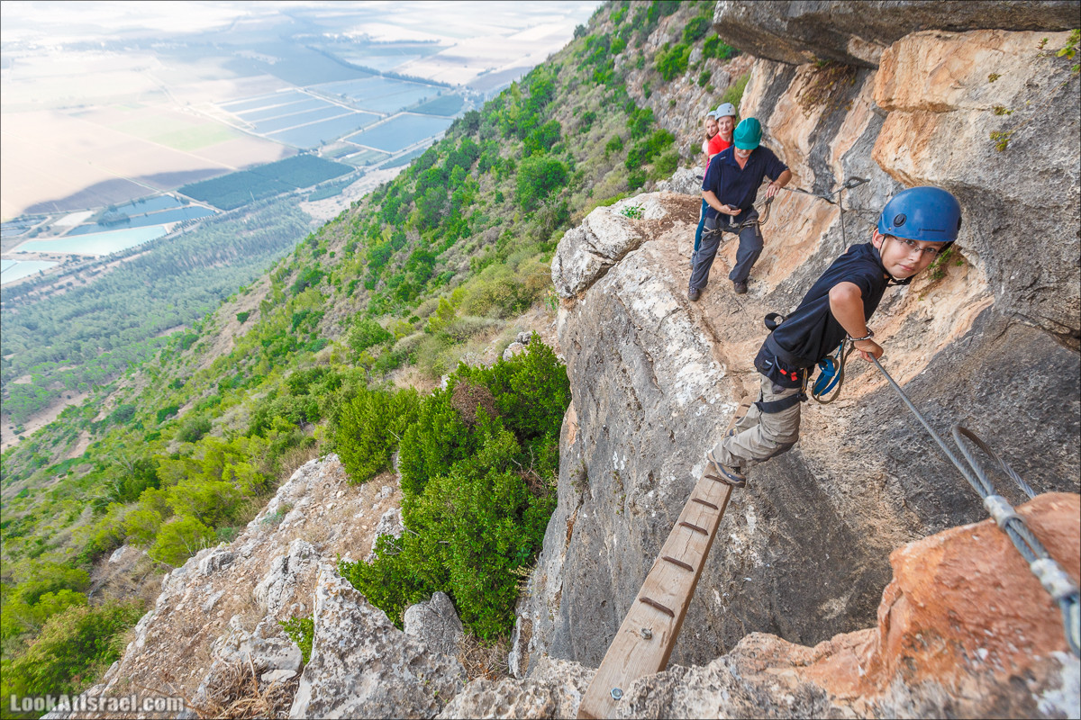 Виа Феррата на склонах гор Нафтали, Манара, Израиль | Via Ferrata in Israel | ויה פרטה ברמות נפתלי, מנרה, ישראל | LookAtIsrael.com - Фото путешествия по Израилю