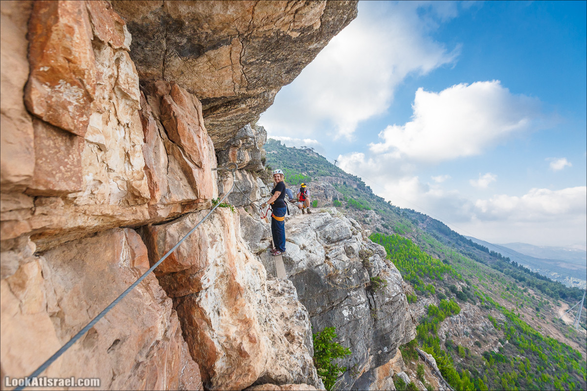 Виа Феррата на склонах гор Нафтали, Манара, Израиль | Via Ferrata in Israel | ויה פרטה ברמות נפתלי, מנרה, ישראל | LookAtIsrael.com - Фото путешествия по Израилю