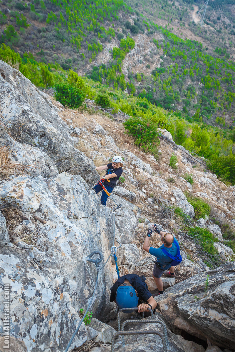 Виа Феррата на склонах гор Нафтали, Манара, Израиль | Via Ferrata in Israel | ויה פרטה ברמות נפתלי, מנרה, ישראל | LookAtIsrael.com - Фото путешествия по Израилю