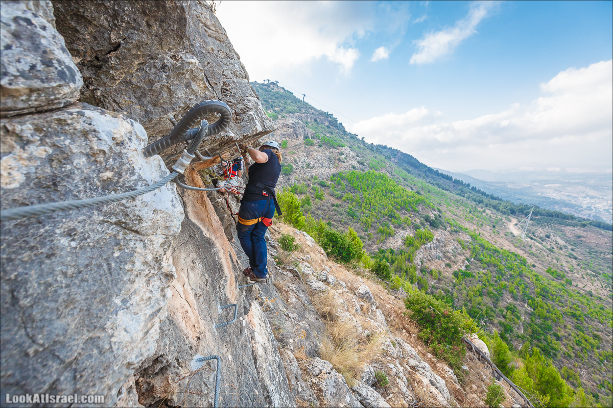 Виа Феррата на склонах гор Нафтали, Манара, Израиль | Via Ferrata in Israel | ויה פרטה ברמות נפתלי, מנרה, ישראל | LookAtIsrael.com - Фото путешествия по Израилю