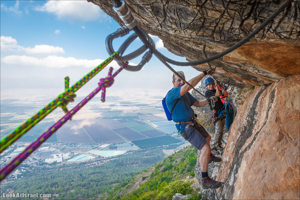 Виа Феррата на склонах гор Нафтали, Манара, Израиль | Via Ferrata in Israel | ויה פרטה ברמות נפתלי, מנרה, ישראל | LookAtIsrael.com - Фото путешествия по Израилю