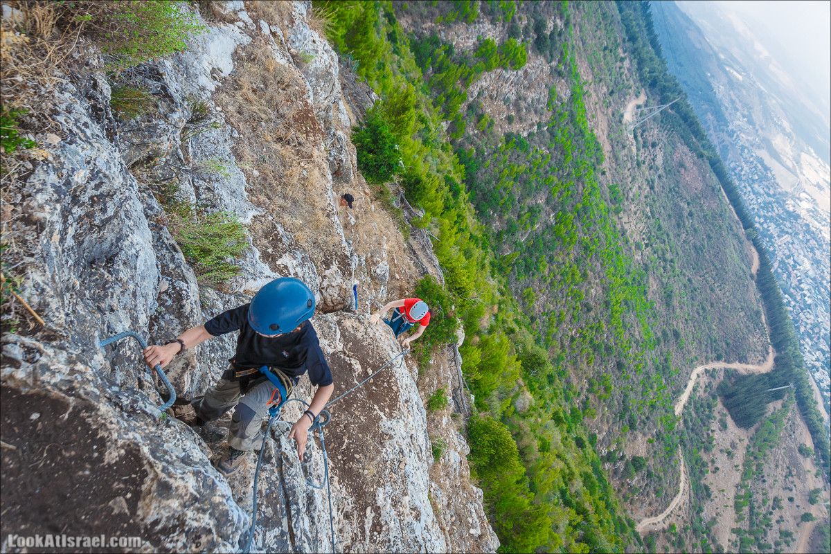 Виа Феррата на склонах гор Нафтали, Манара, Израиль | Via Ferrata in Israel | ויה פרטה ברמות נפתלי, מנרה, ישראל | LookAtIsrael.com - Фото путешествия по Израилю