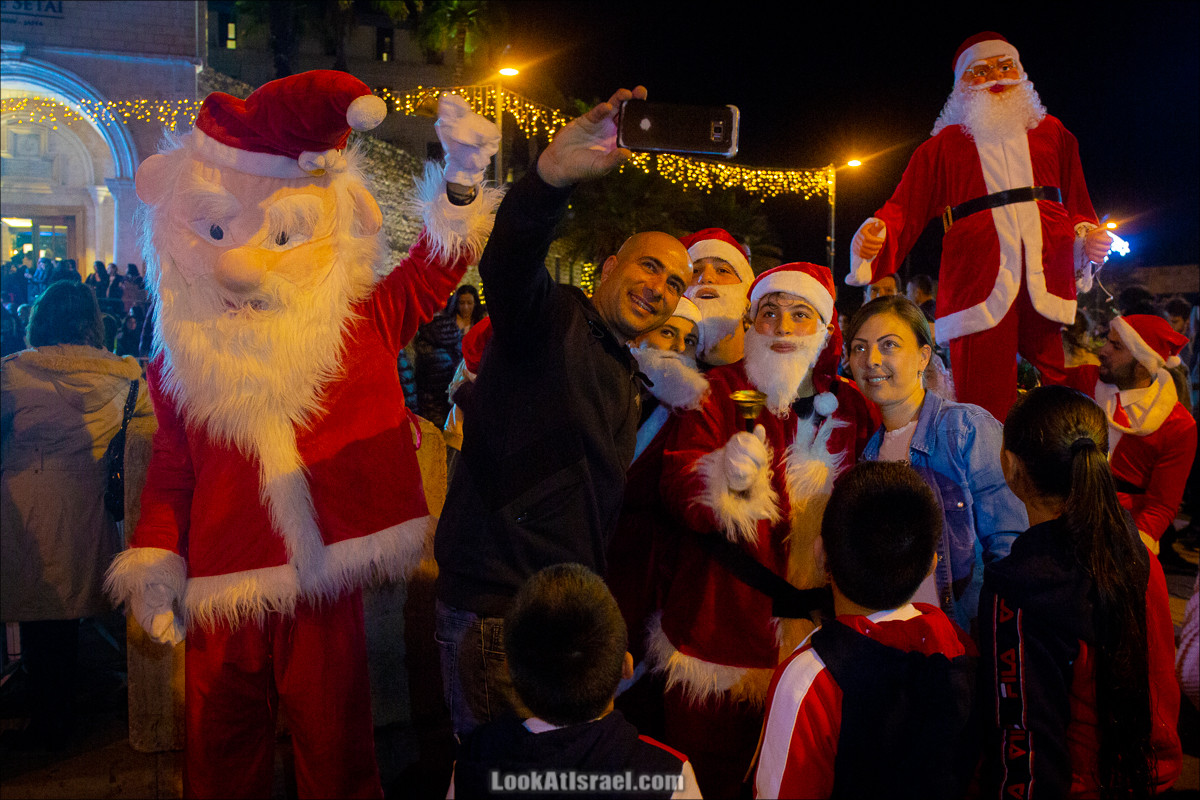 Рождественское зажжение ёлки 2019 в Яффо | LookAtIsrael.com - Фото путешествия по Израилю