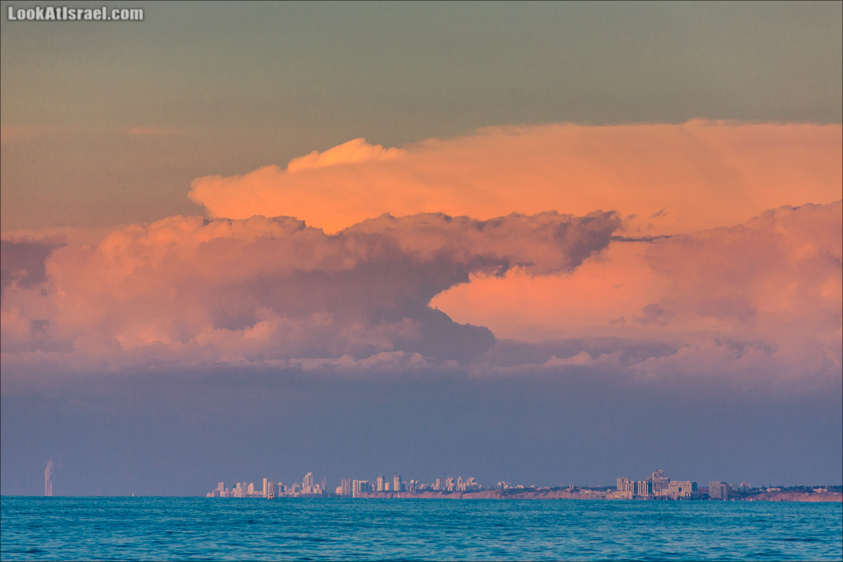 Закат в Тель-Авиве | LookAtIsrael.com - Фото путешествия по Израилю