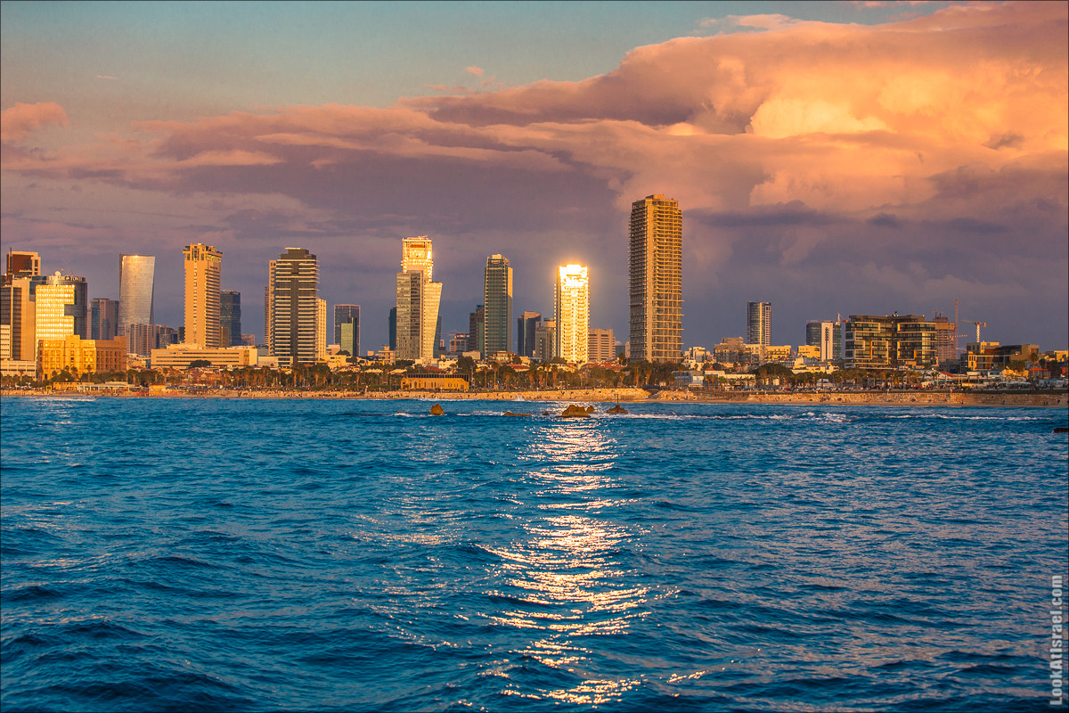 Закат в Тель-Авиве | LookAtIsrael.com - Фото путешествия по Израилю