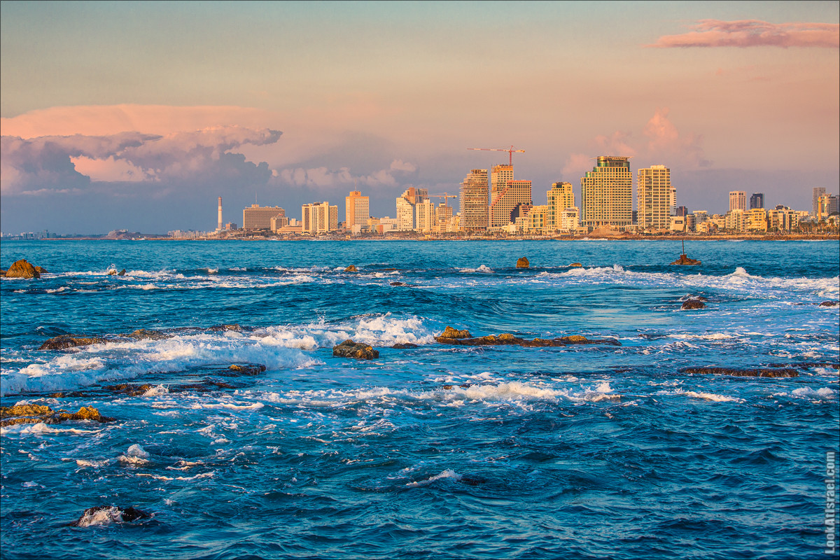 Закат в Тель-Авиве | LookAtIsrael.com - Фото путешествия по Израилю
