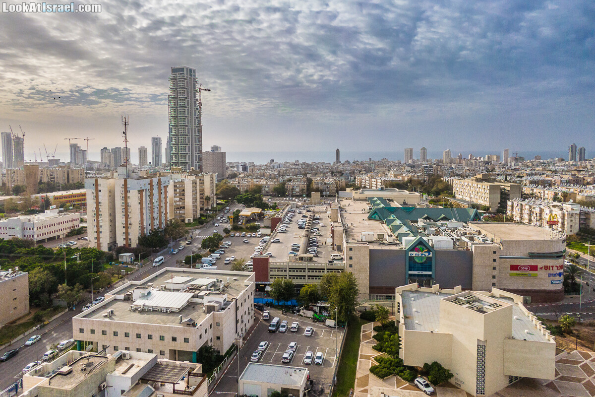 Бат Ям - аэрофотосъёмка и панорама 360 | Aerial Bat Yam 360 panoramic | LookAtIsrael.com - Фото путешествия по Израилю