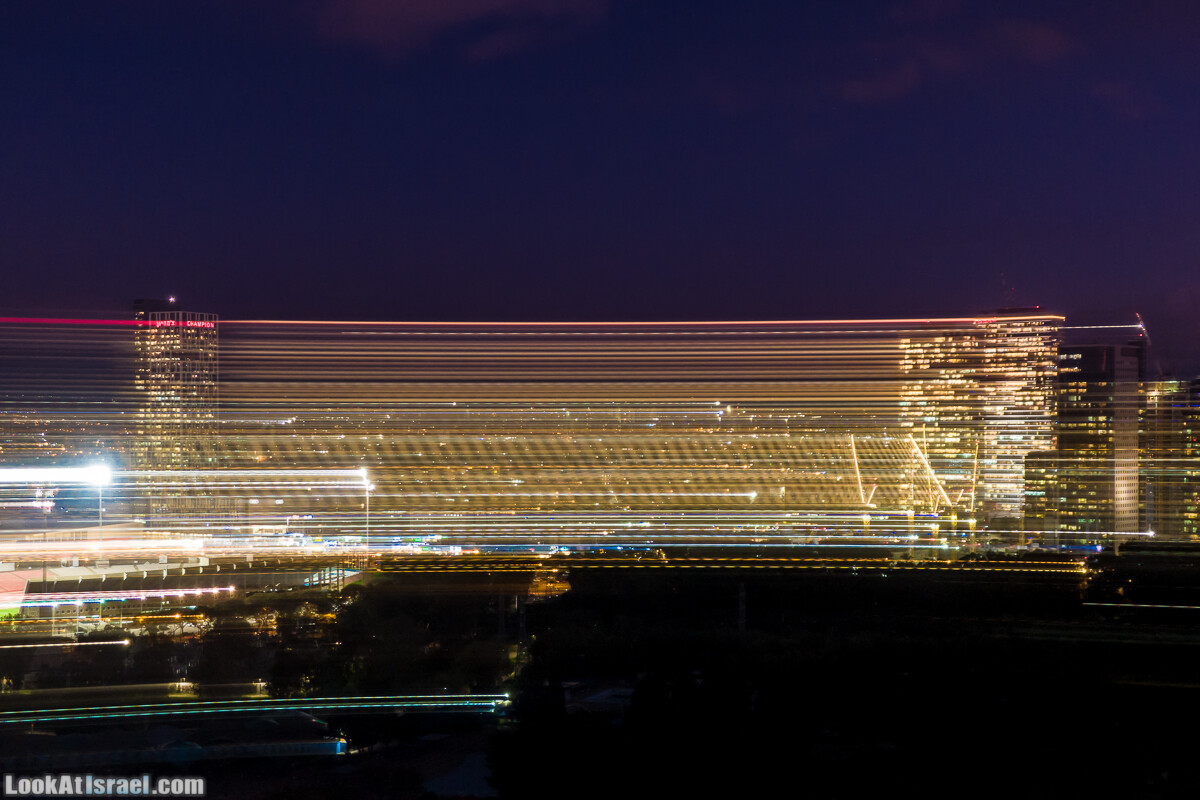 Вечерний Тель-Авив аэрофотосъёмка | LookAtIsrael.com - Фото путешествия по Израилю