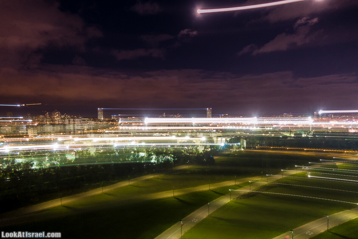 Вечерний Тель-Авив аэрофотосъёмка | LookAtIsrael.com - Фото путешествия по Израилю