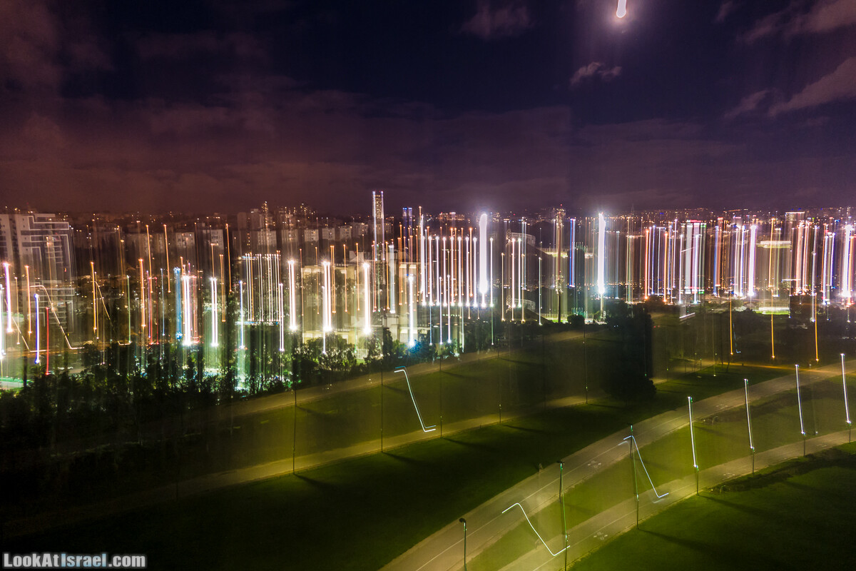 Вечерний Тель-Авив аэрофотосъёмка | LookAtIsrael.com - Фото путешествия по Израилю