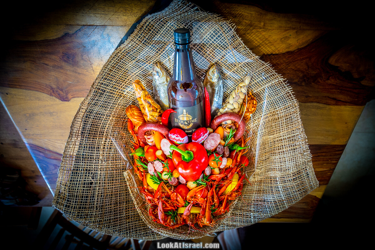Букет с пивом и раками, BeerTime | LookAtIsrael.com - Фото путешествия по Израилю