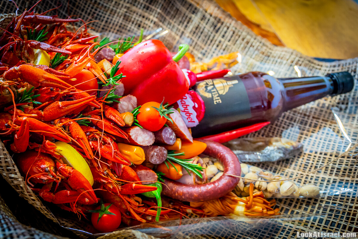 Букет с пивом и раками, BeerTime | LookAtIsrael.com - Фото путешествия по Израилю