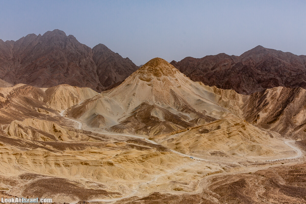 Интересные места в районе Эйлата - Дюна Элипаз, Исчезающее (скрытое) озеро, обзорная площадка Эврона, шахта, русла Соломона (Шломо) и Гишрон, вид на Синай | LookAtIsrael.com - Фото путешествия по Израилю