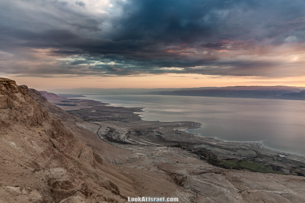 Зимний рассвет на Мертвом море | Sunrise at Dead sea | LookAtIsrael.com - Фото путешествия по Израилю