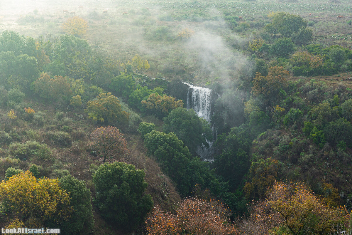 Голанские высоты - водопад Фара, гора Хермонит, Тель а-Саки | Fara waterfall, Hermonit mt, Tel a-Saqi | LookAtIsrael.com - Фото путешествия по Израилю