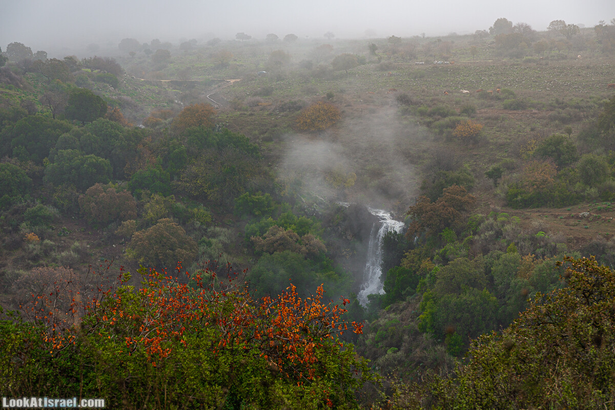 Голанские высоты - водопад Фара, гора Хермонит, Тель а-Саки | Fara waterfall, Hermonit mt, Tel a-Saqi | LookAtIsrael.com - Фото путешествия по Израилю