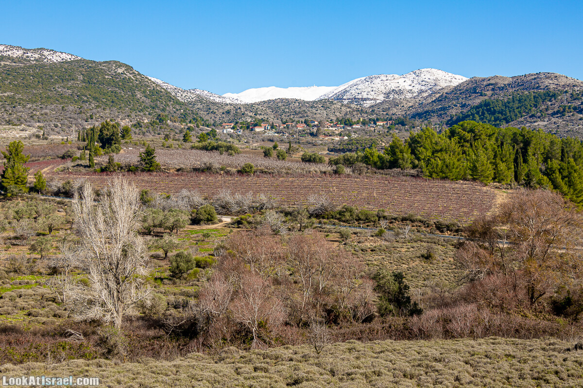 Голанские высоты - водопад Фара, гора Хермонит, Тель а-Саки | Fara waterfall, Hermonit mt, Tel a-Saqi | LookAtIsrael.com - Фото путешествия по Израилю