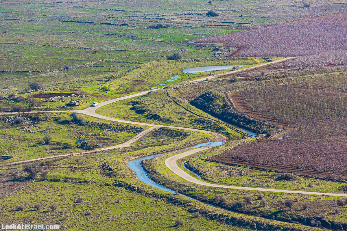 Голанские высоты - водопад Фара, гора Хермонит, Тель а-Саки | Fara waterfall, Hermonit mt, Tel a-Saqi | LookAtIsrael.com - Фото путешествия по Израилю