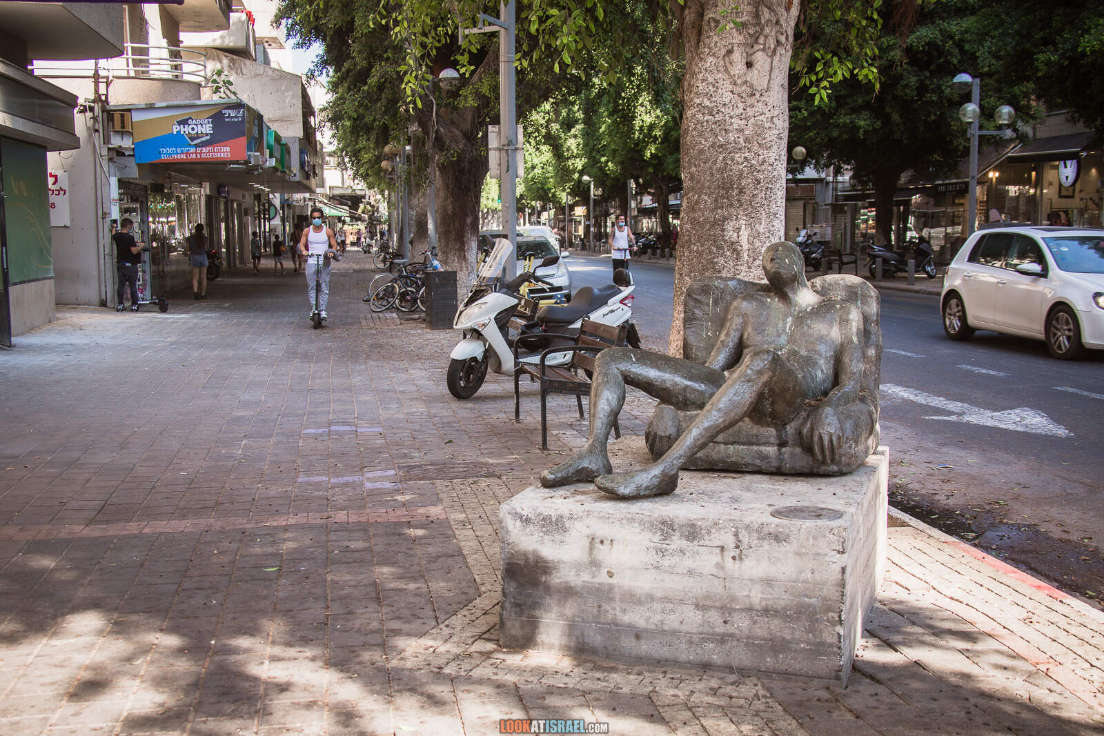 Тель-Авив, улицы Дизенгофф и Бен Гурион во время карантина