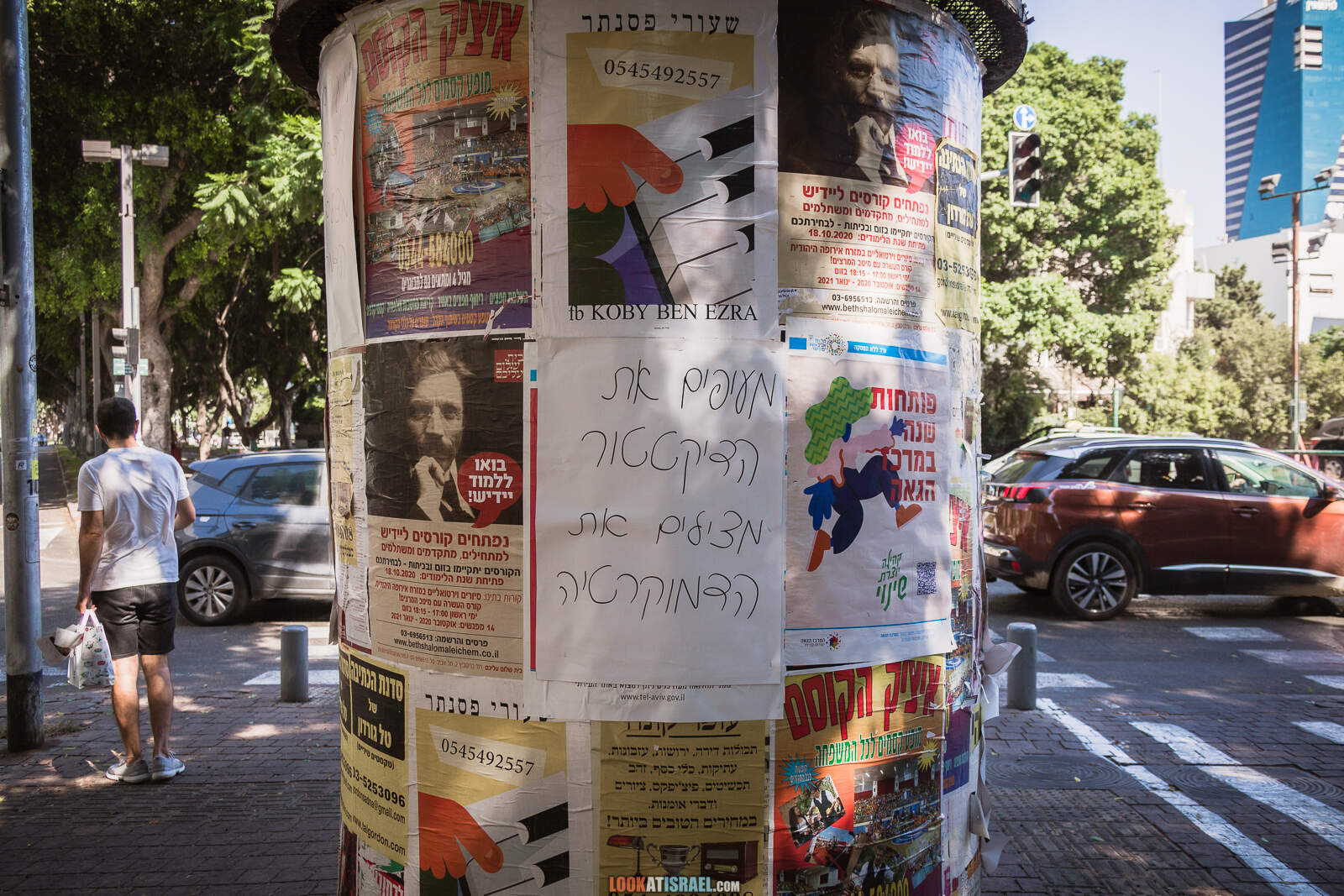 Тель-Авив, бульвар Ротшильд и театр Габими во время карантина | Lockdown on beaches of Tel Aviv | LookAtIsrael.com - Фото путешествия по Израилю