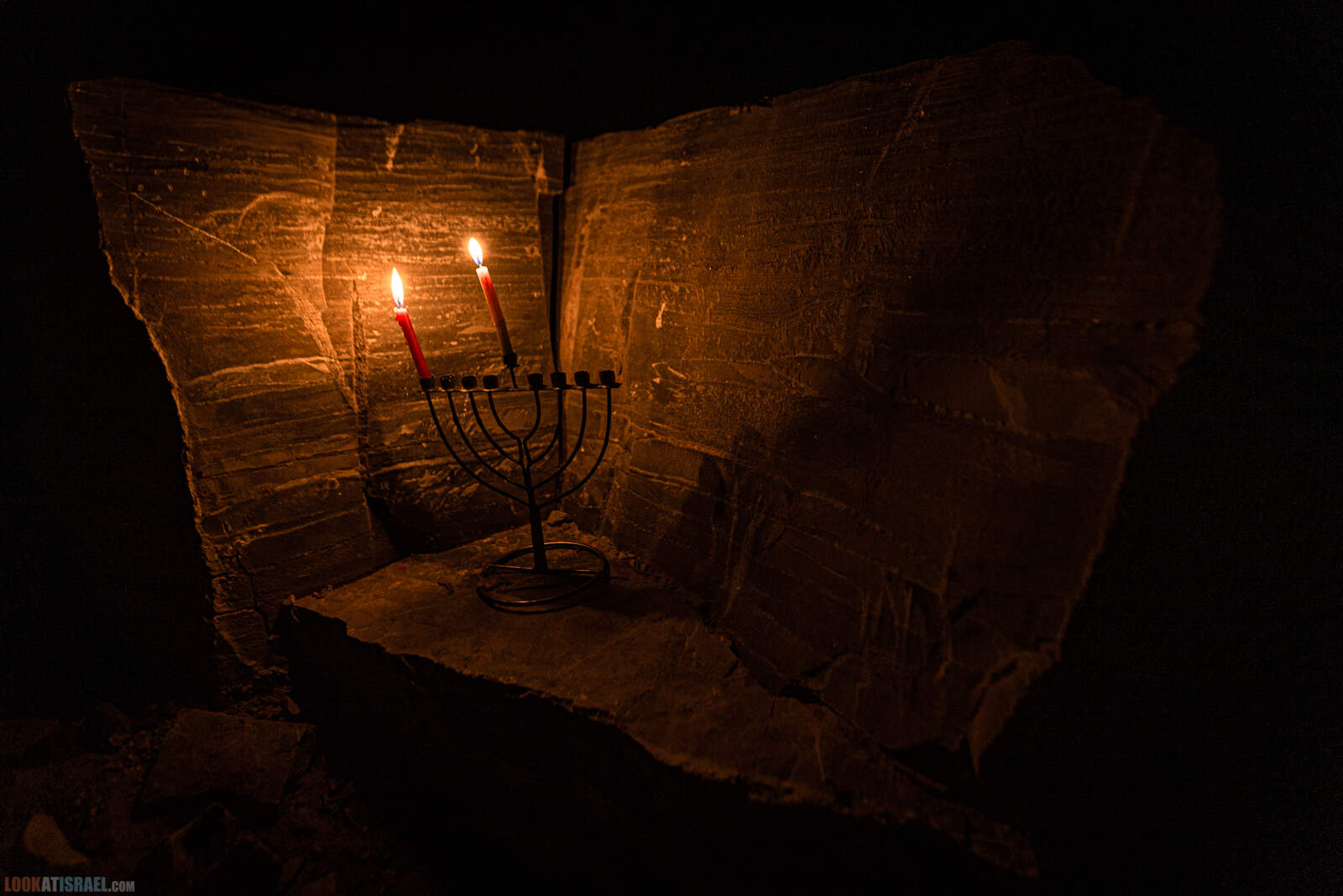 Ханука, первая свеча в махтеш рамон