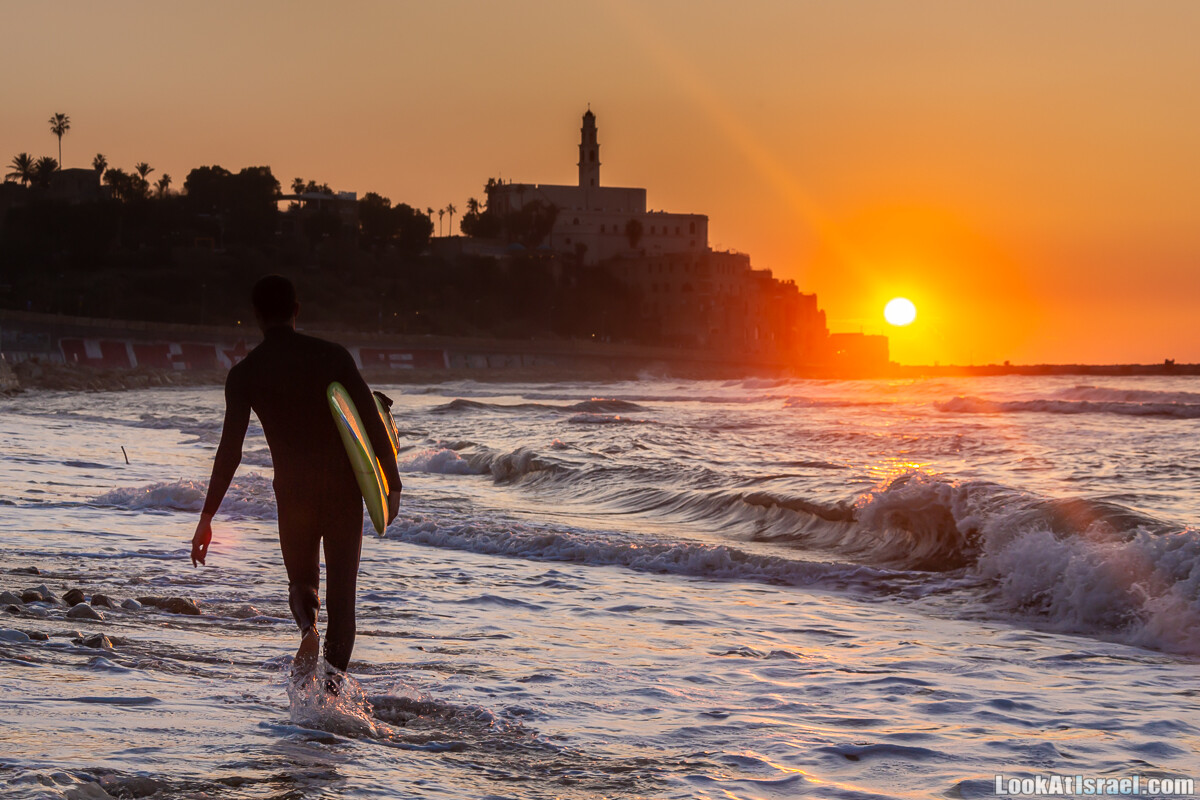 Закат над морем в Яффо | Jaffa sunset | LookAtIsrael.com - Фото путешествия по Израилю