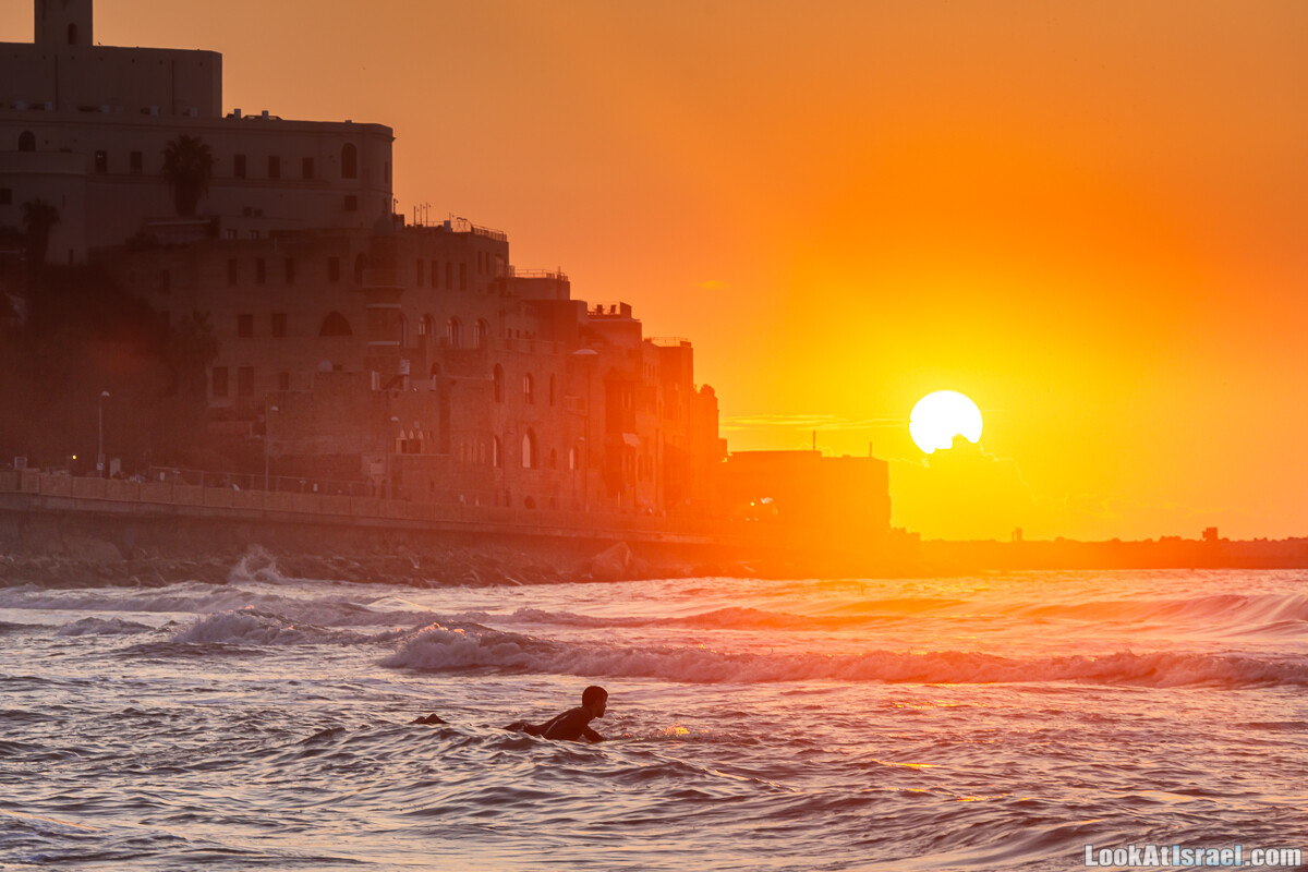 Закат над морем в Яффо | Jaffa sunset | LookAtIsrael.com - Фото путешествия по Израилю