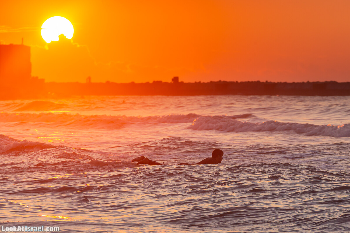 Закат над морем в Яффо | Jaffa sunset | LookAtIsrael.com - Фото путешествия по Израилю