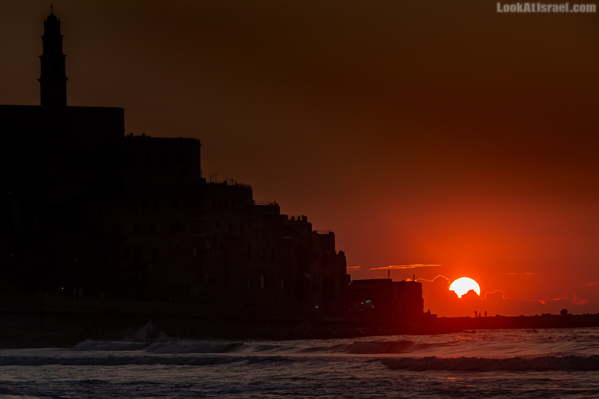 Закат над морем в Яффо | Jaffa sunset | LookAtIsrael.com - Фото путешествия по Израилю