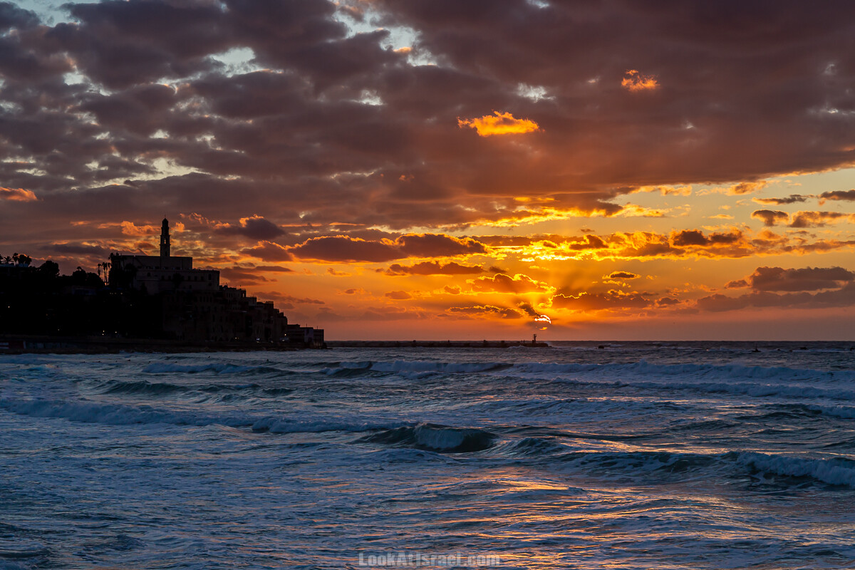 Закат над морем в Яффо | Jaffa sunset | LookAtIsrael.com - Фото путешествия по Израилю