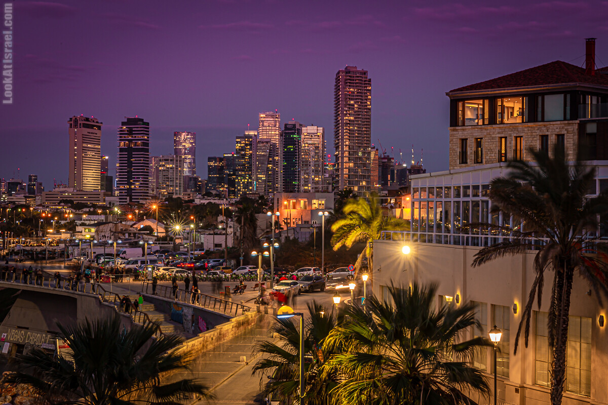 Ночной Тель-Авив | LookAtIsrael.com - Фото путешествия по Израилю
