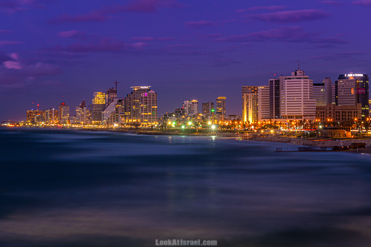 Ночной Тель-Авив | LookAtIsrael.com - Фото путешествия по Израилю