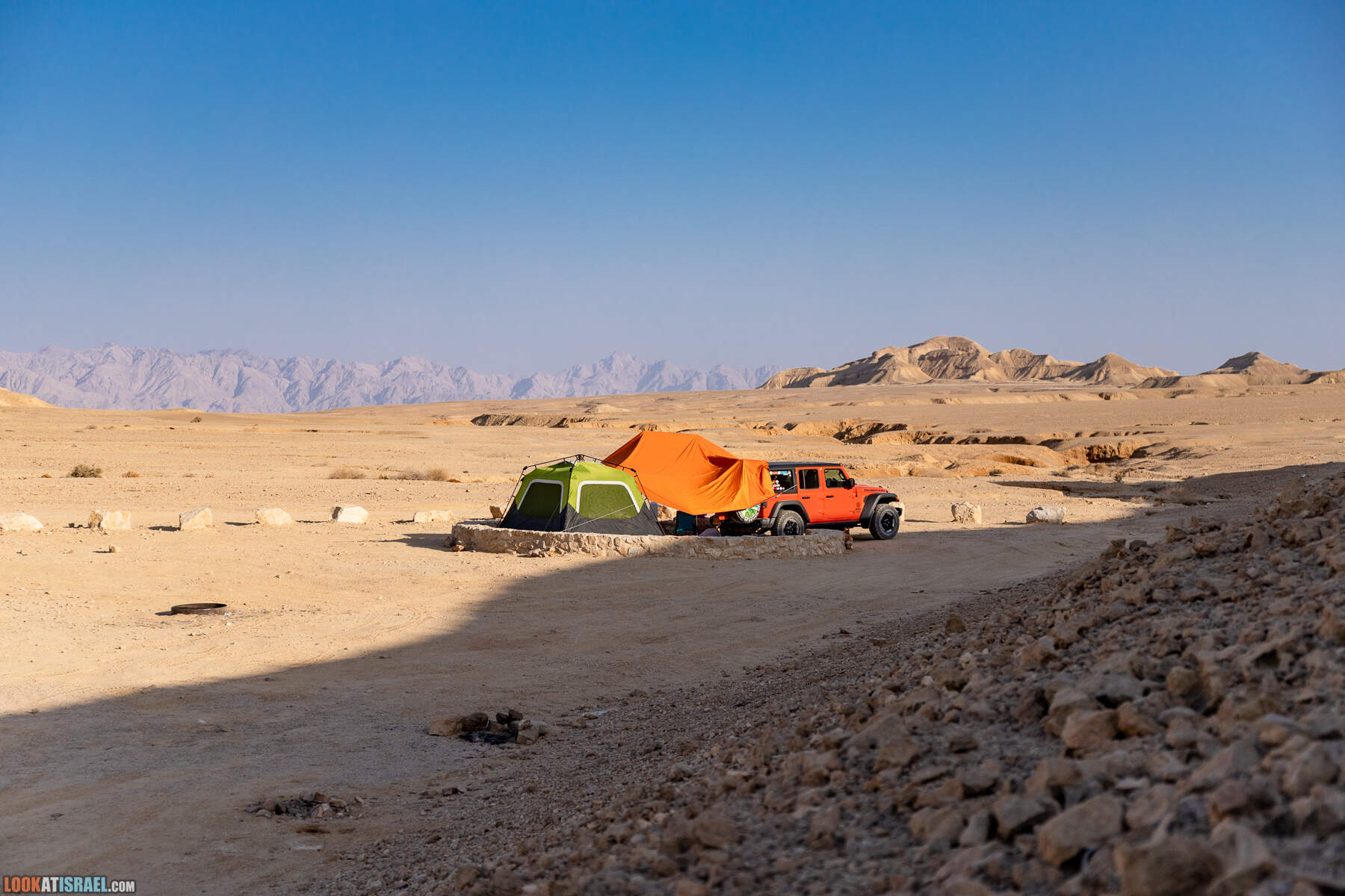 Южная часть дороги 10 вдоль границы с Египтом и Эйлатские горы - гора Берех, нахаль Метек, нахаль Ботем и Ботмим, обратная сторона долины Тимна, гигантские бульбусы в Израиле