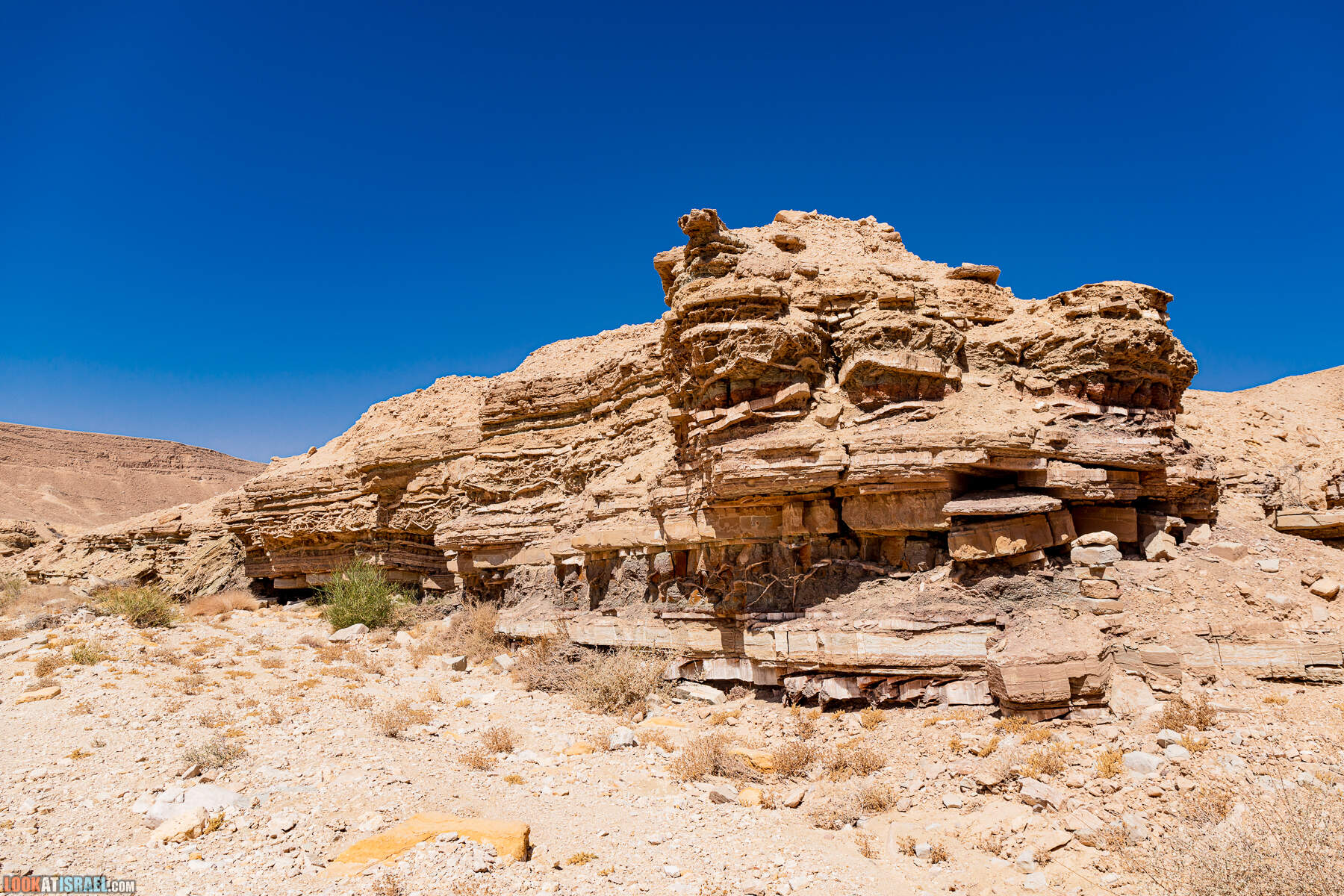 Южная часть дороги 10 вдоль границы с Египтом и Эйлатские горы - гора Берех, нахаль Метек, нахаль Ботем и Ботмим, обратная сторона долины Тимна, гигантские бульбусы в Израиле |  LookAtIsrael.com - Фото путешествия по Израилю