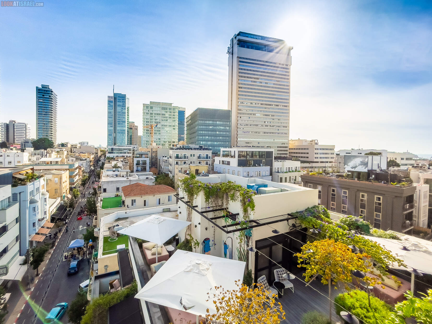 Вид на Тель Авив с крыши